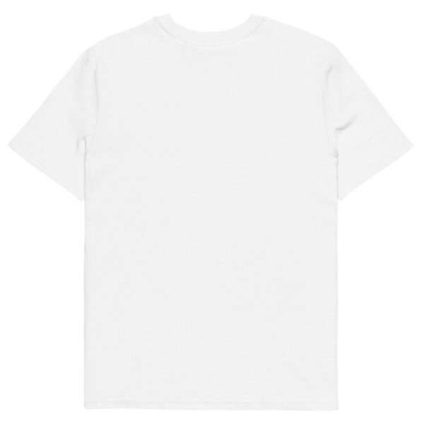 unisex organic cotton t shirt white back 66d871b20774c